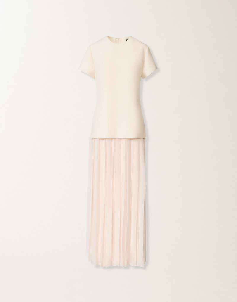 Long dress with georgette skirt 1