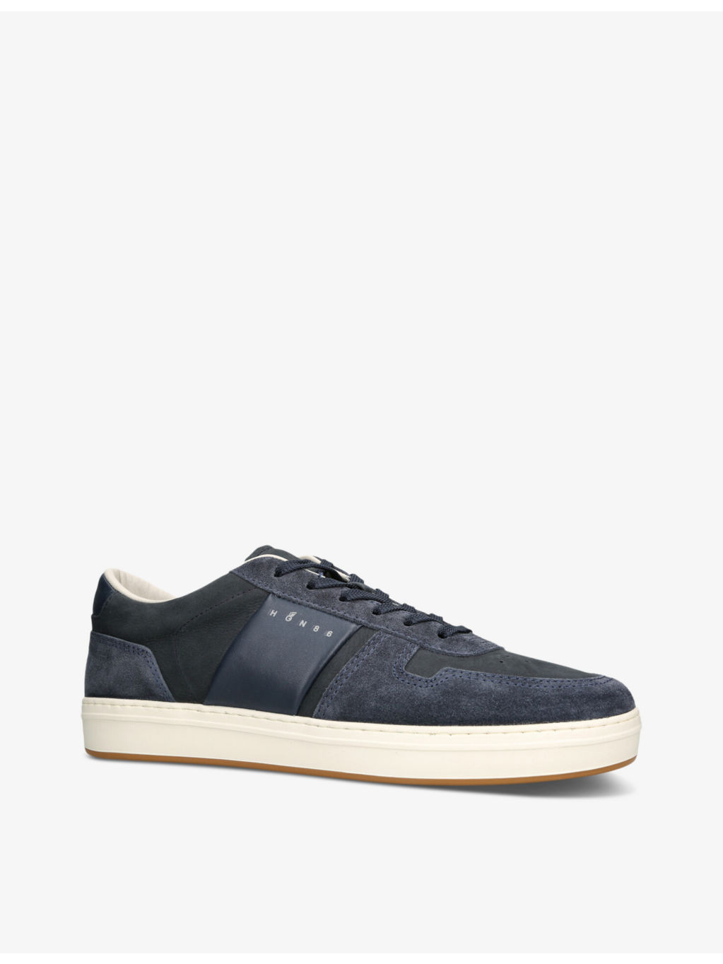 Fascia suede low-top trainers - 3