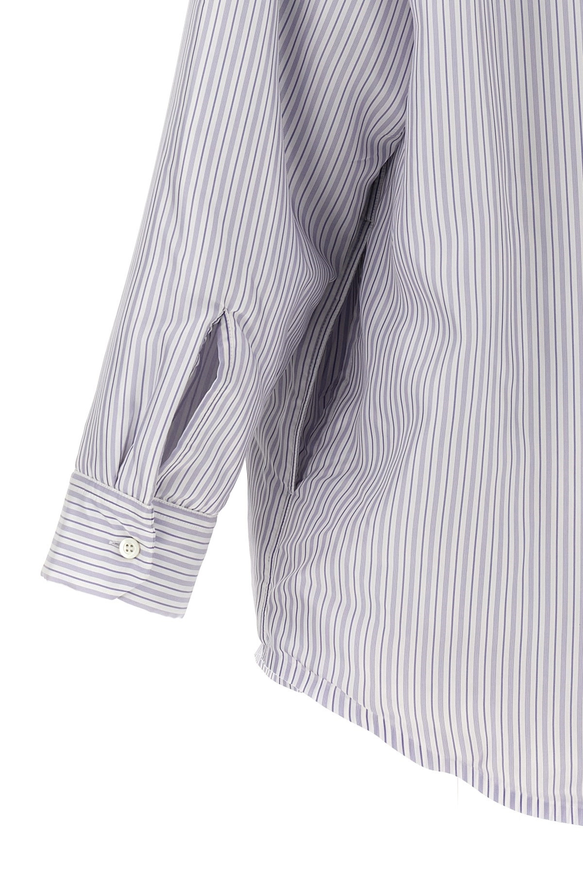 Striped shirt jacket - 5