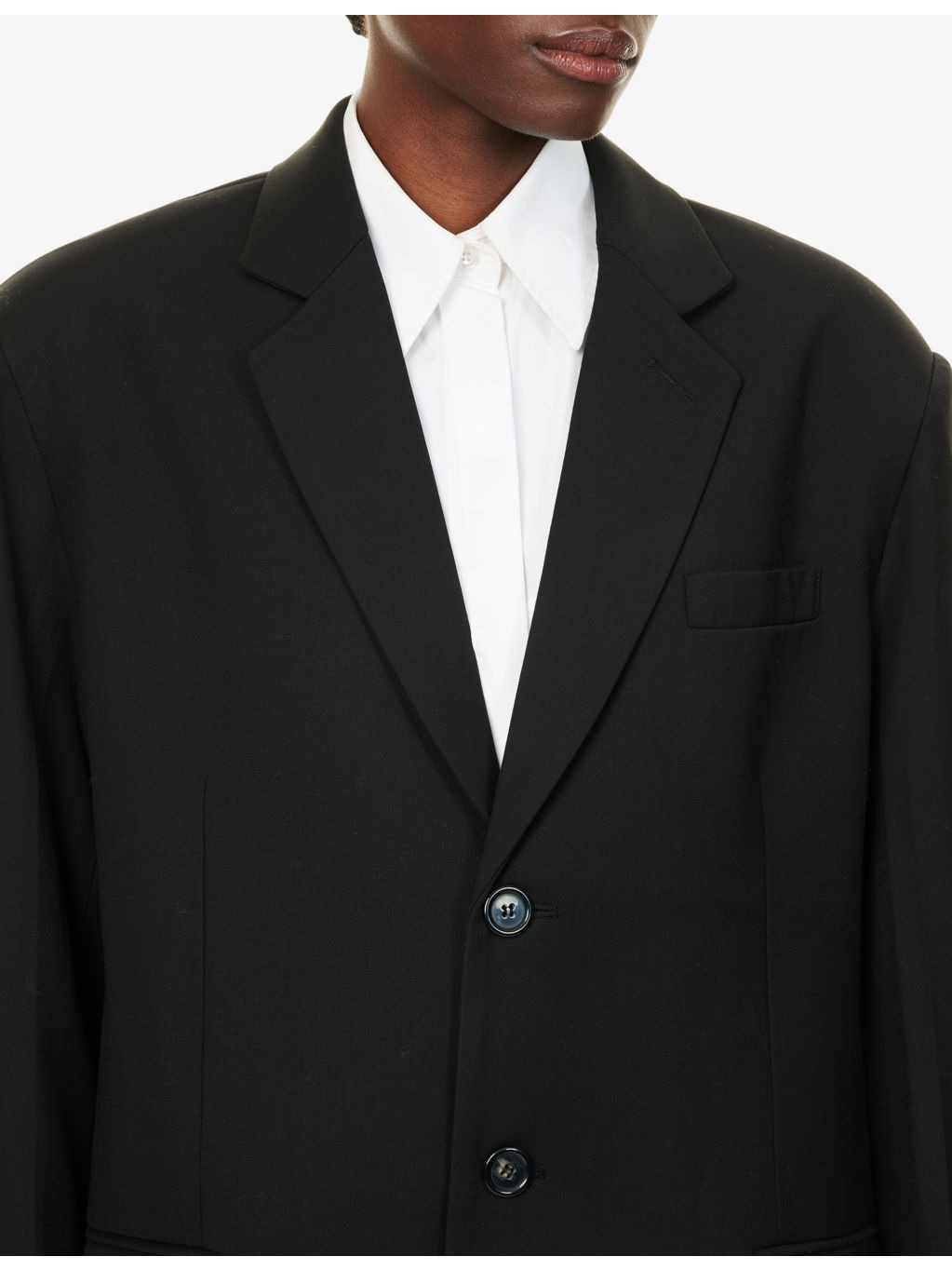 Gelso Oversized Woven Blazer - 5