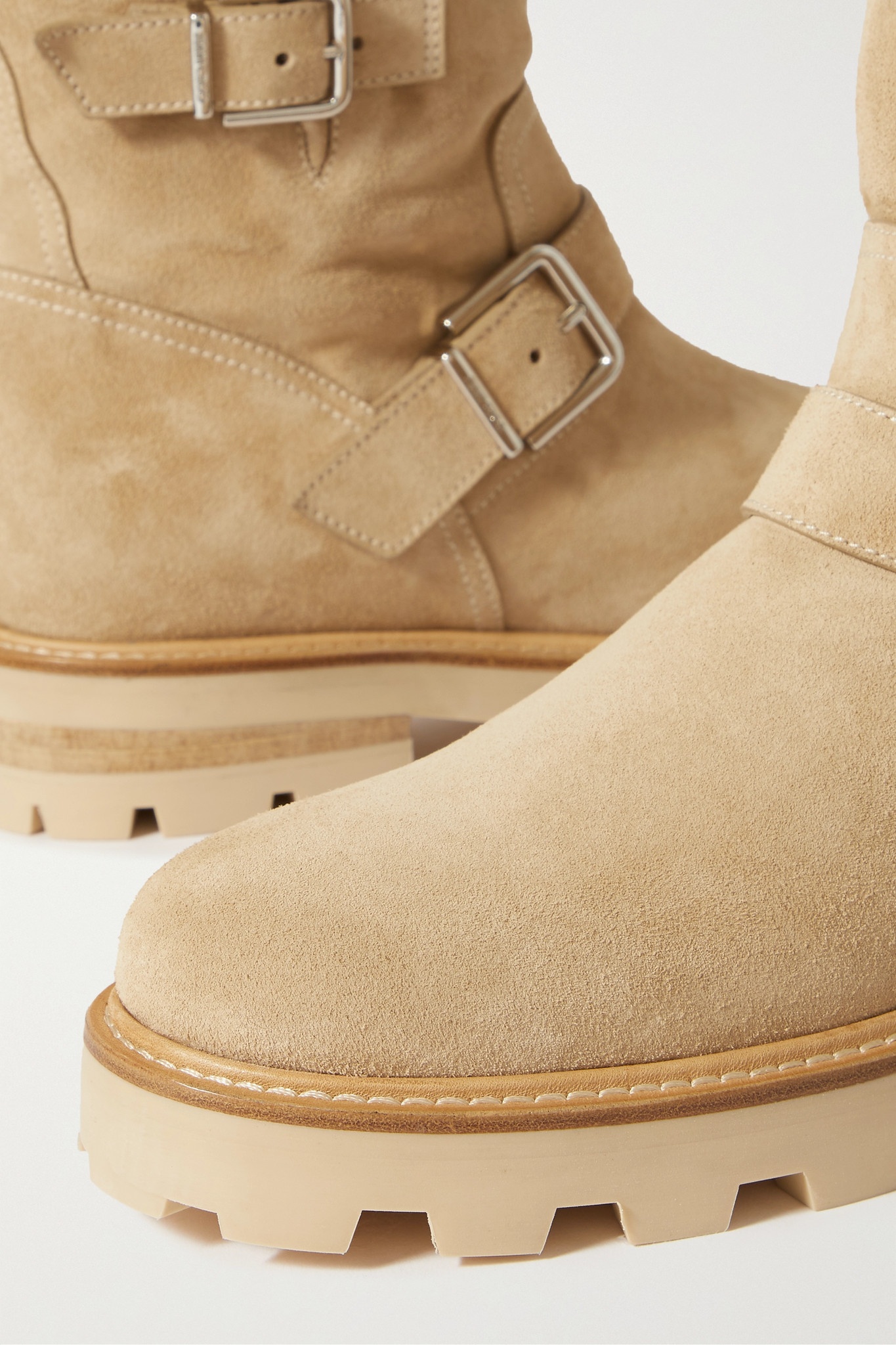 Youth II 40 buckled shearling-lined suede ankle boots - 4