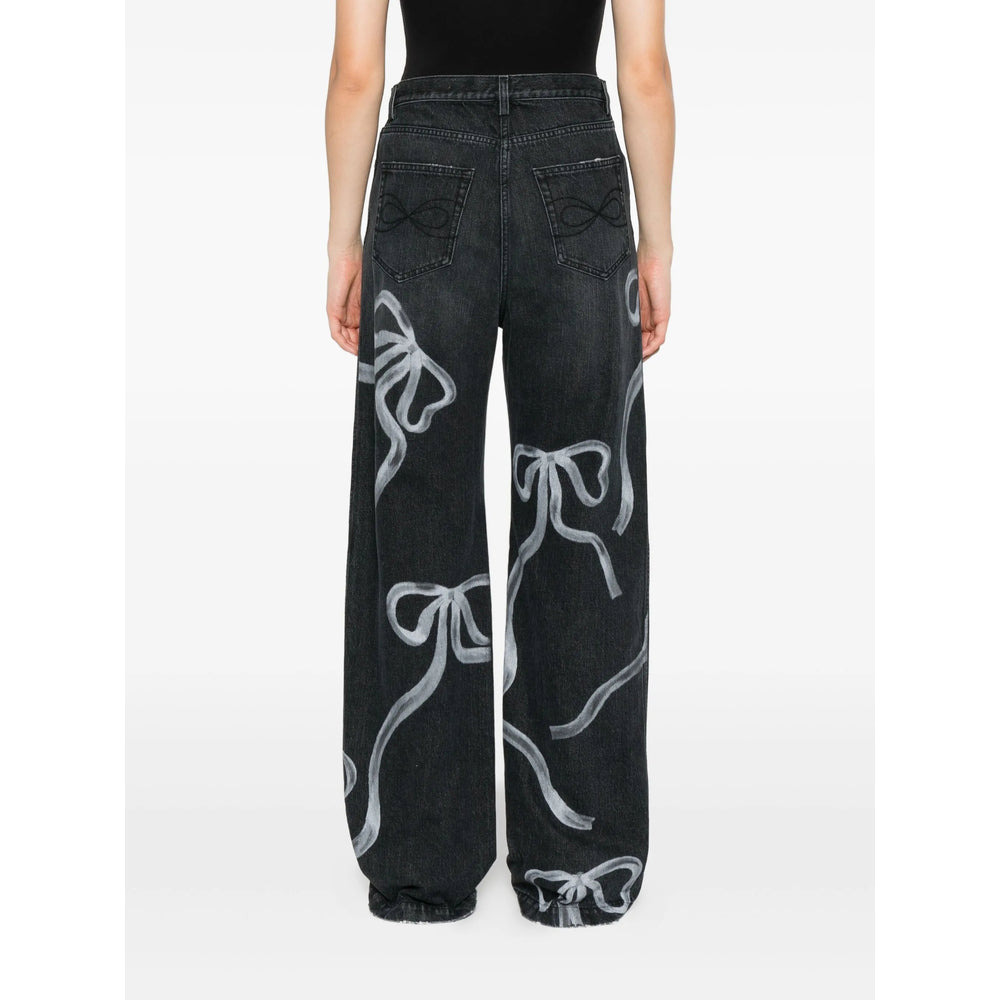Mach & Mach Black Denim - Straight-Leg Jeans Women - 5