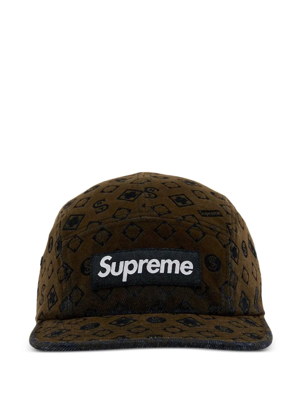 Camp flocked denim cap - 1
