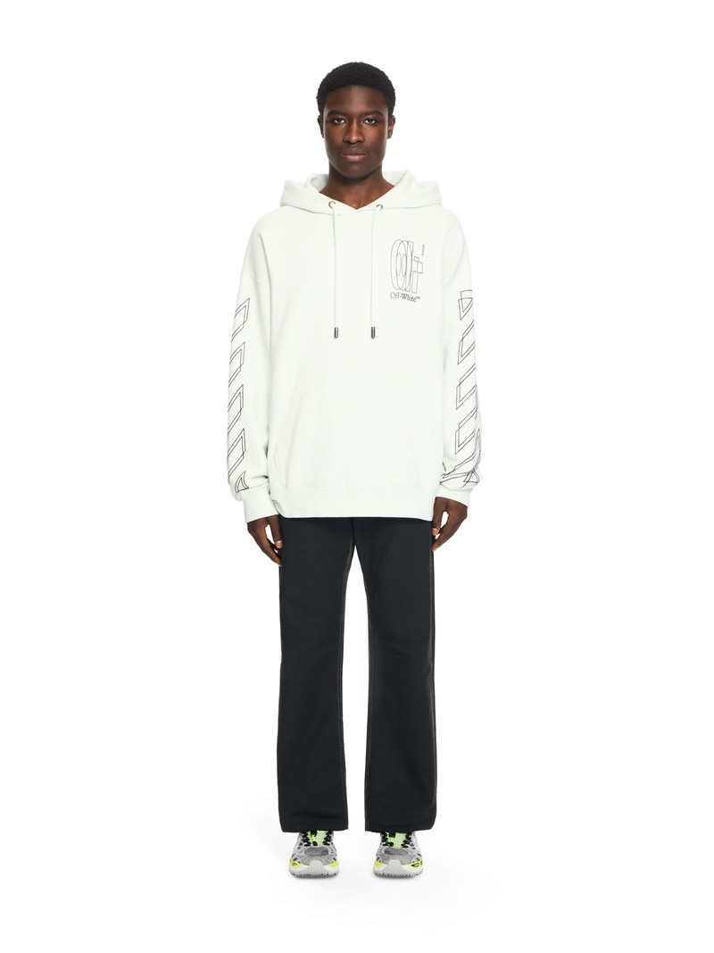 Off-White Outline Double Arrow Skate Hoodie outlook