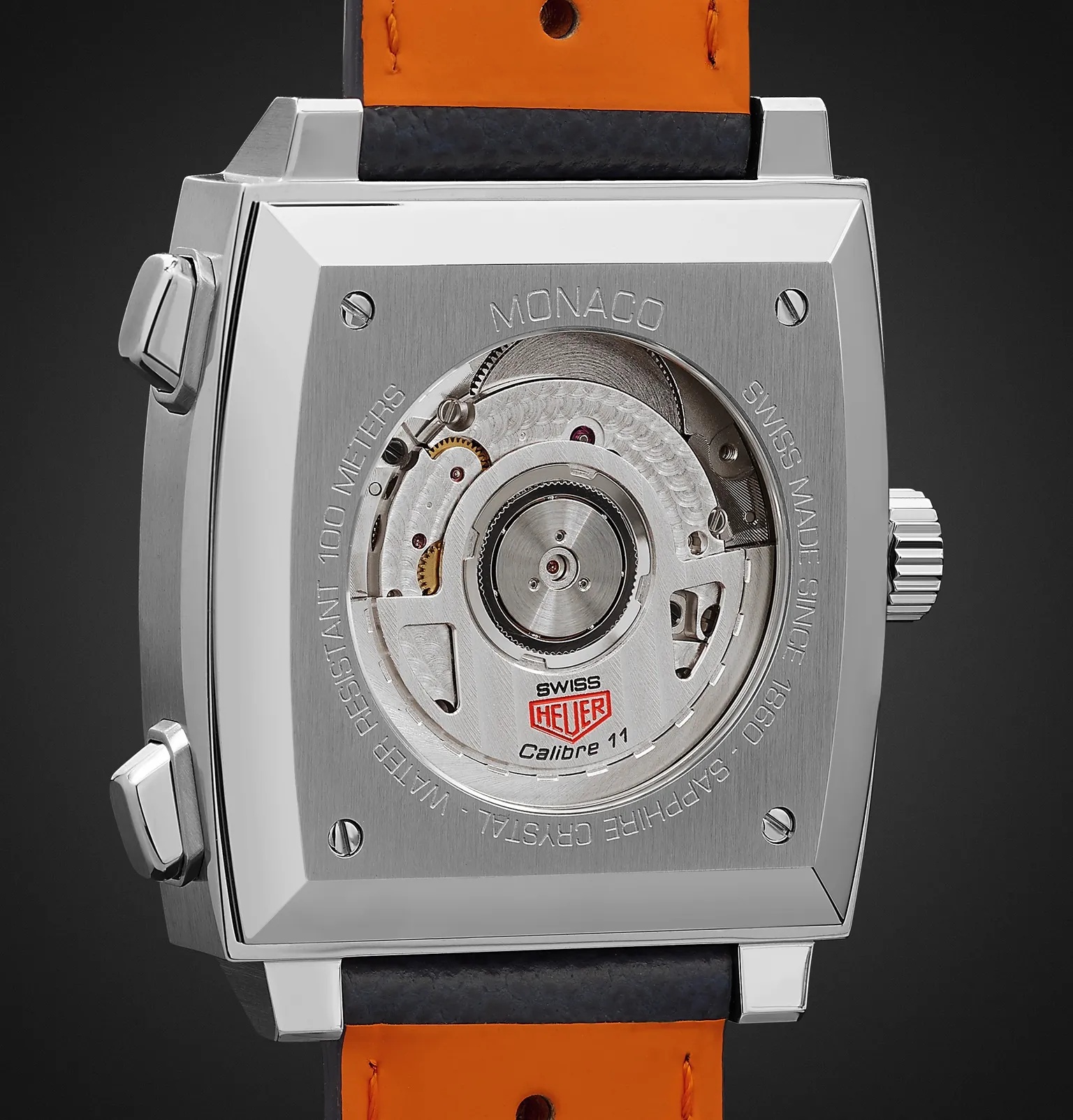 Monaco Gulf Edition Automatic 39mm Steel and Leather Watch, Ref. No. CAW211R.FC6401 - 5