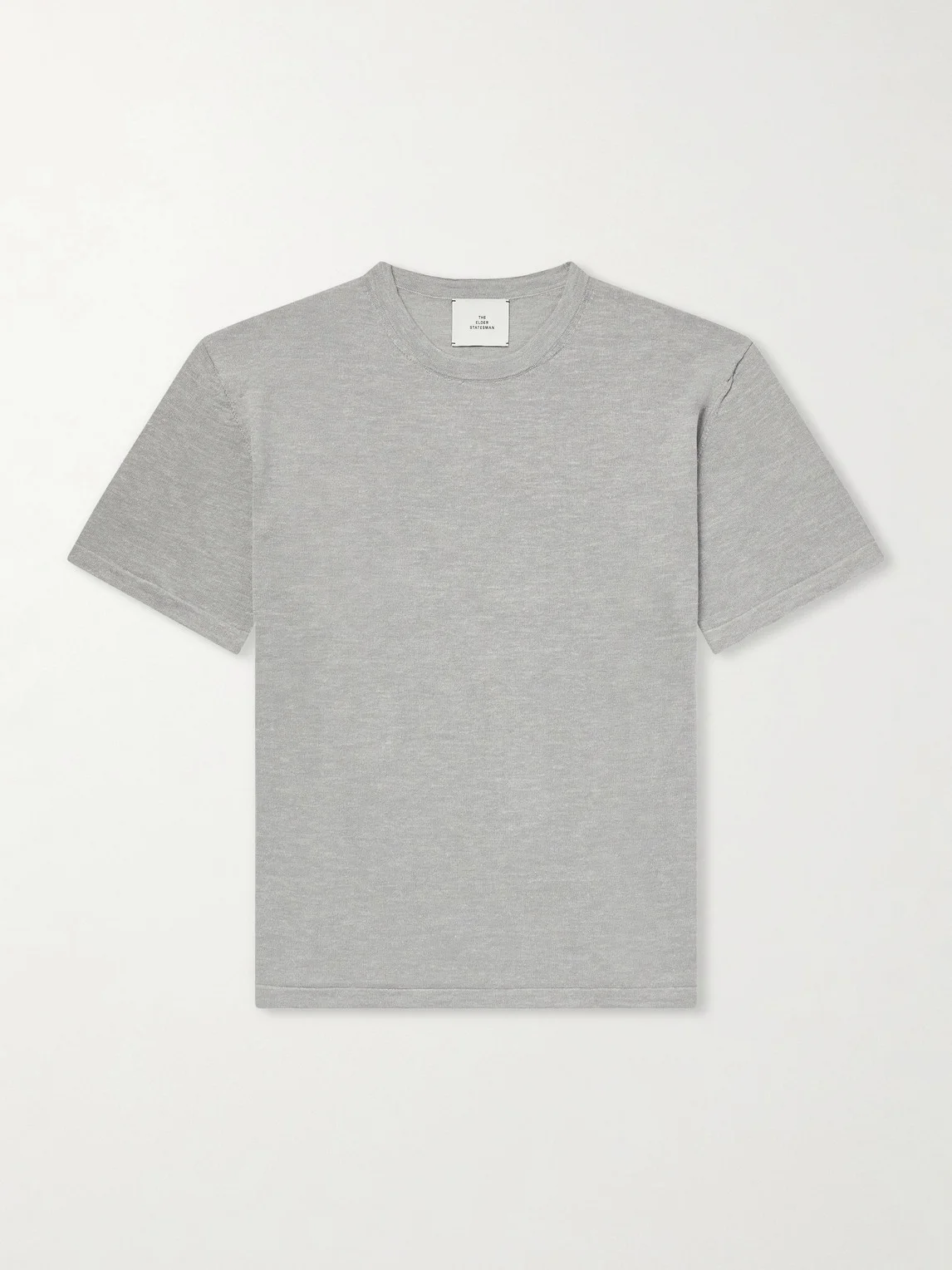 Lenny Ribbed Wool, Silk and Linen-Blend T-Shirt - 1