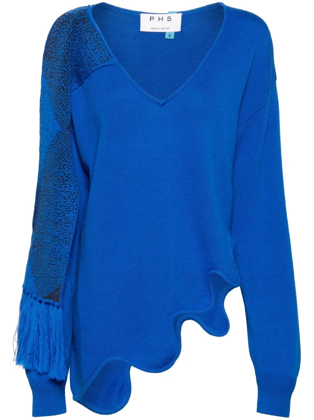 asymmetric wool sweater - 1