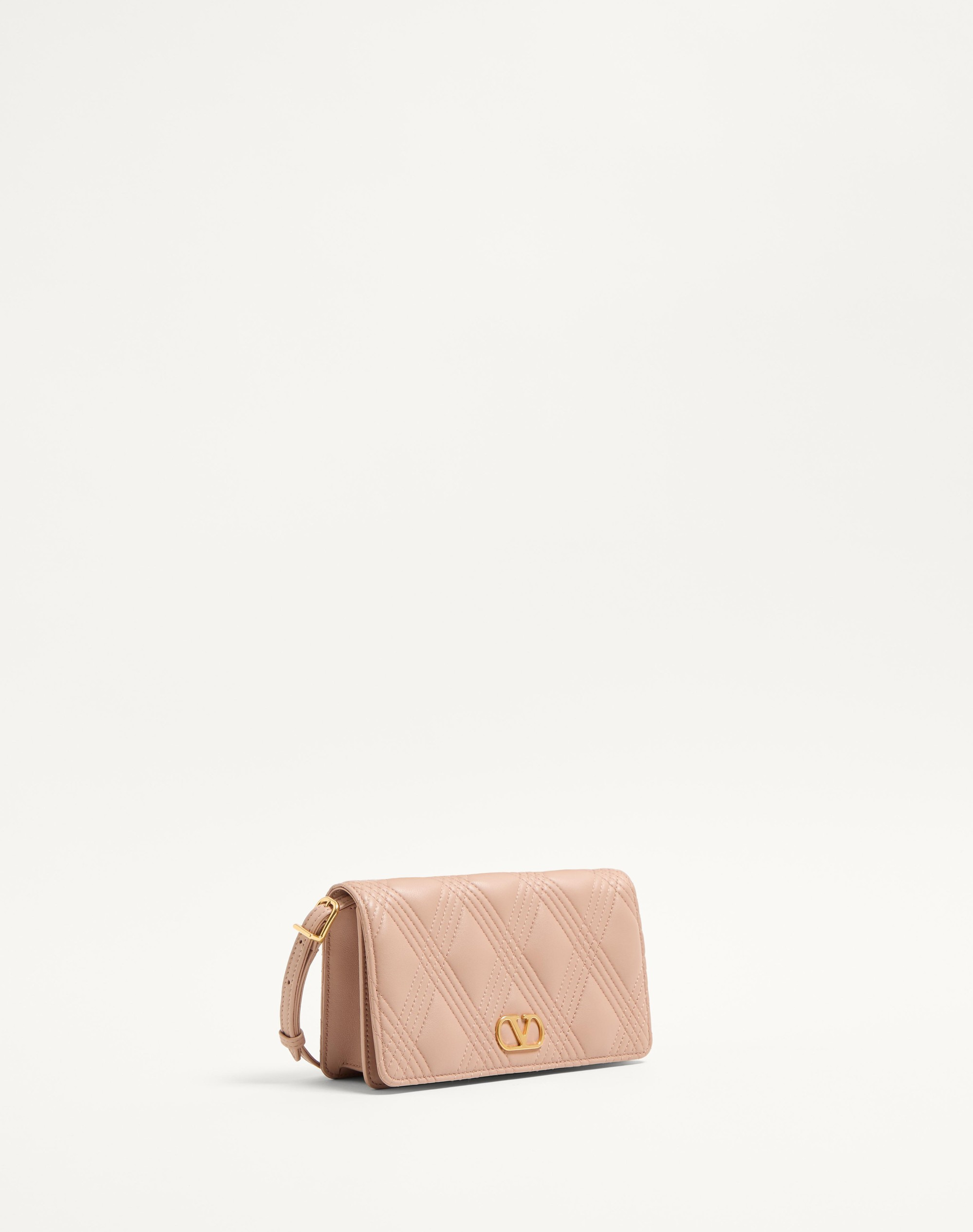 VALENTINO GARAVANI QUILTIE 67 MINI SHOULDER BAG IN QUILTED NAPPA LEATHER - 3