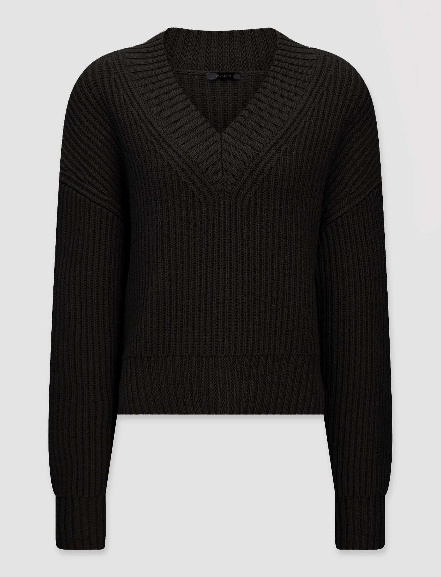 Luxe Cardigan Stitch V Neck Jumper - 1