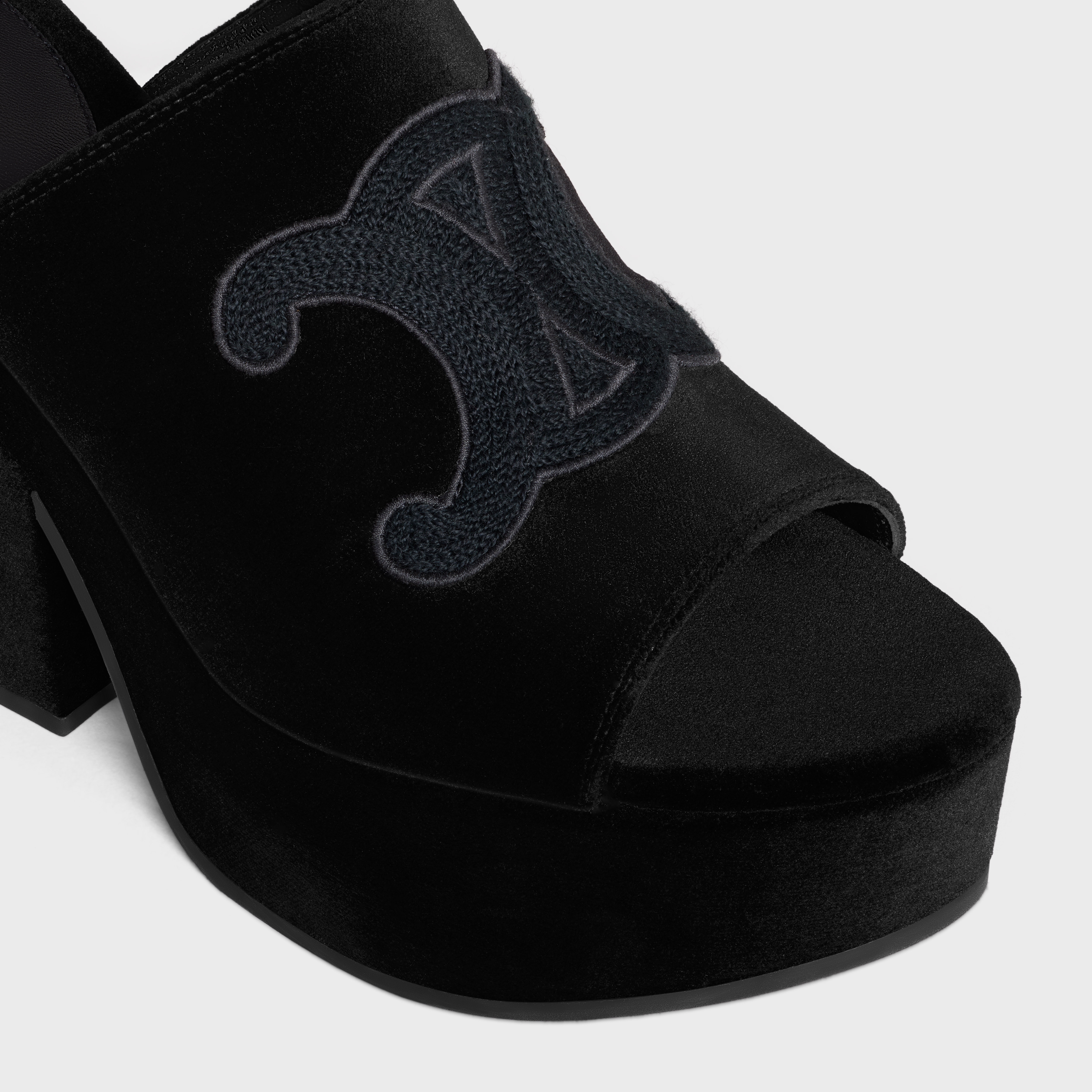 CELINE ELENA MULE in VELVET - 4