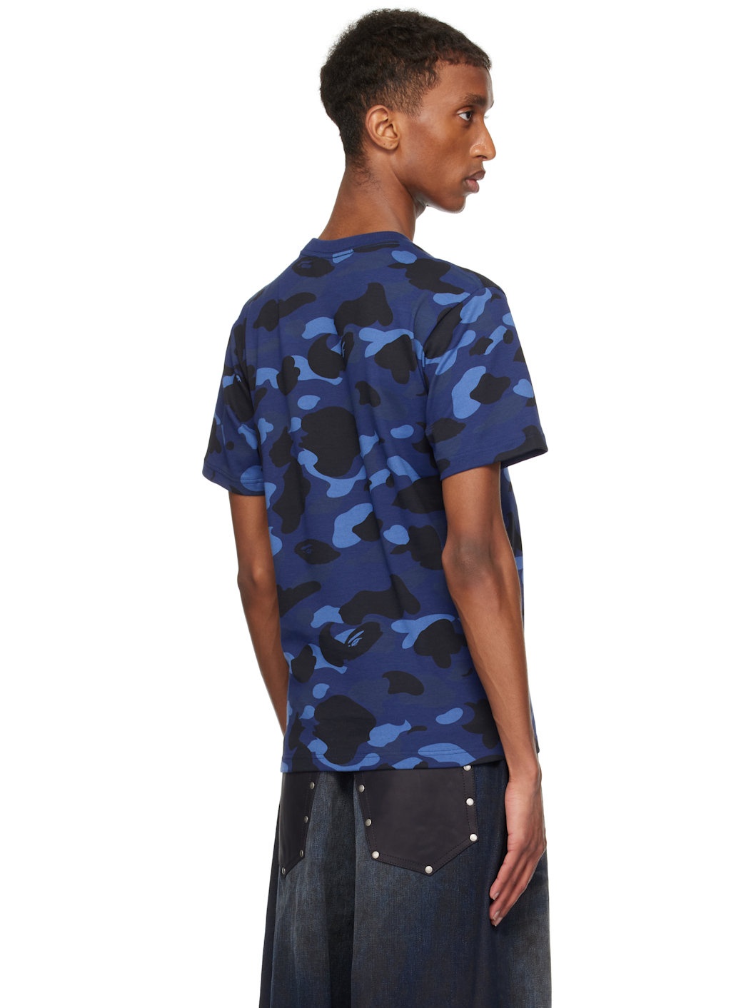 Navy Color Camo College T-shirt - 3