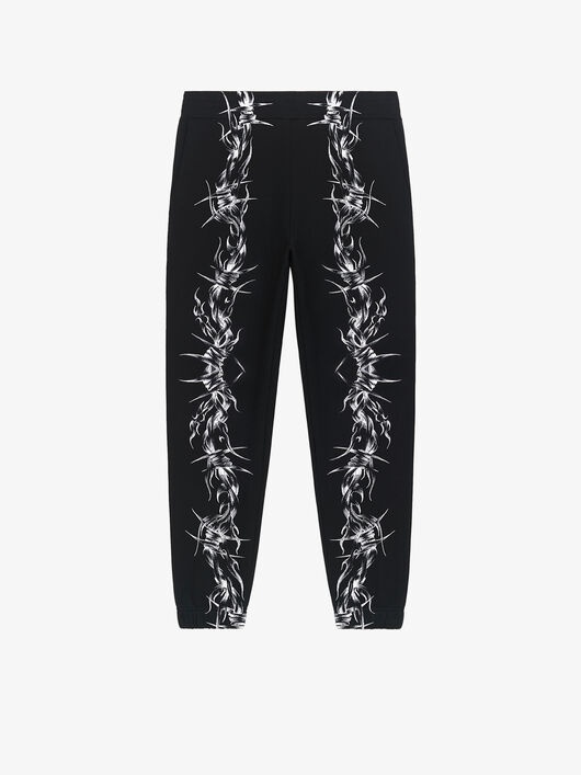 BARBED WIRE PRINTED SLIM FIT JOGGER PANTS - 1