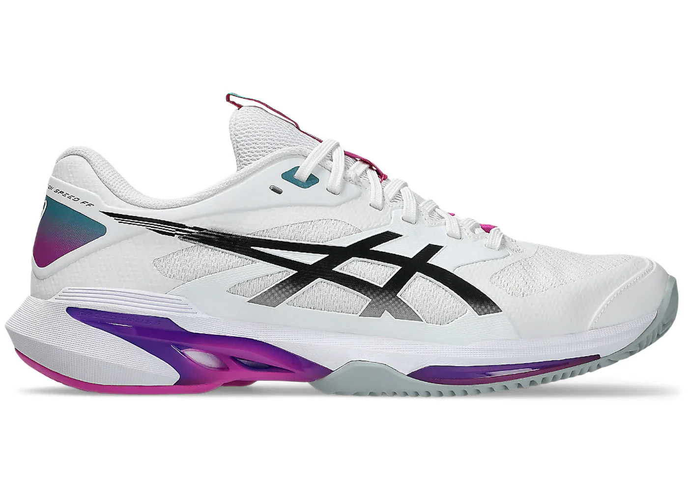 ASICS Solution Speed FF 4 Clay White Digital Sakura - 1
