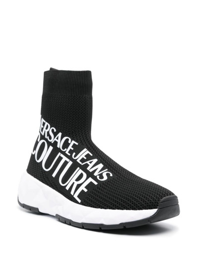 VERSACE JEANS COUTURE logo-print sock sneakers outlook