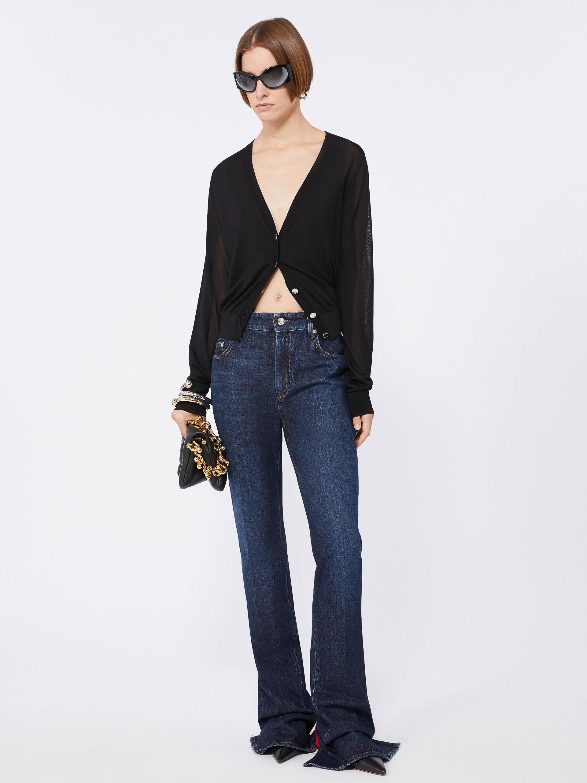 ATOLLO Viscose and wool cardigan - 2
