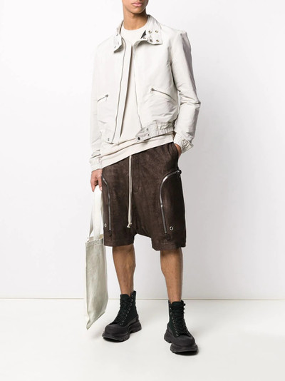 Rick Owens front zipped bomber jacket outlook