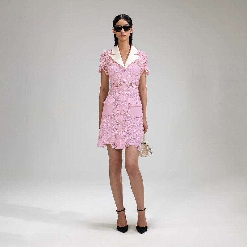 puff lace dress Sweetheart Puff Sleeve Embroidered Midi Dress in White