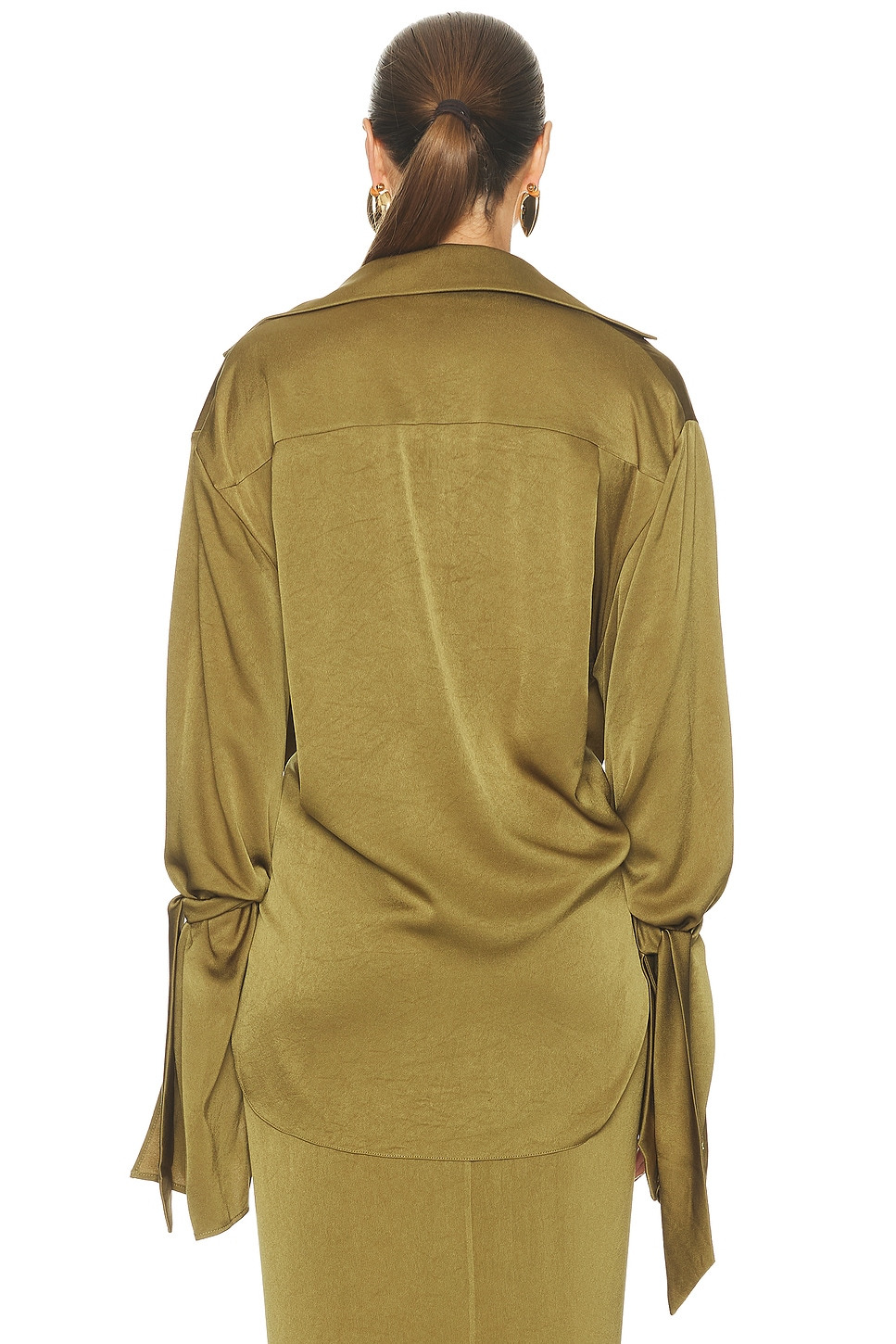 Draped Cropped Shirt - 3