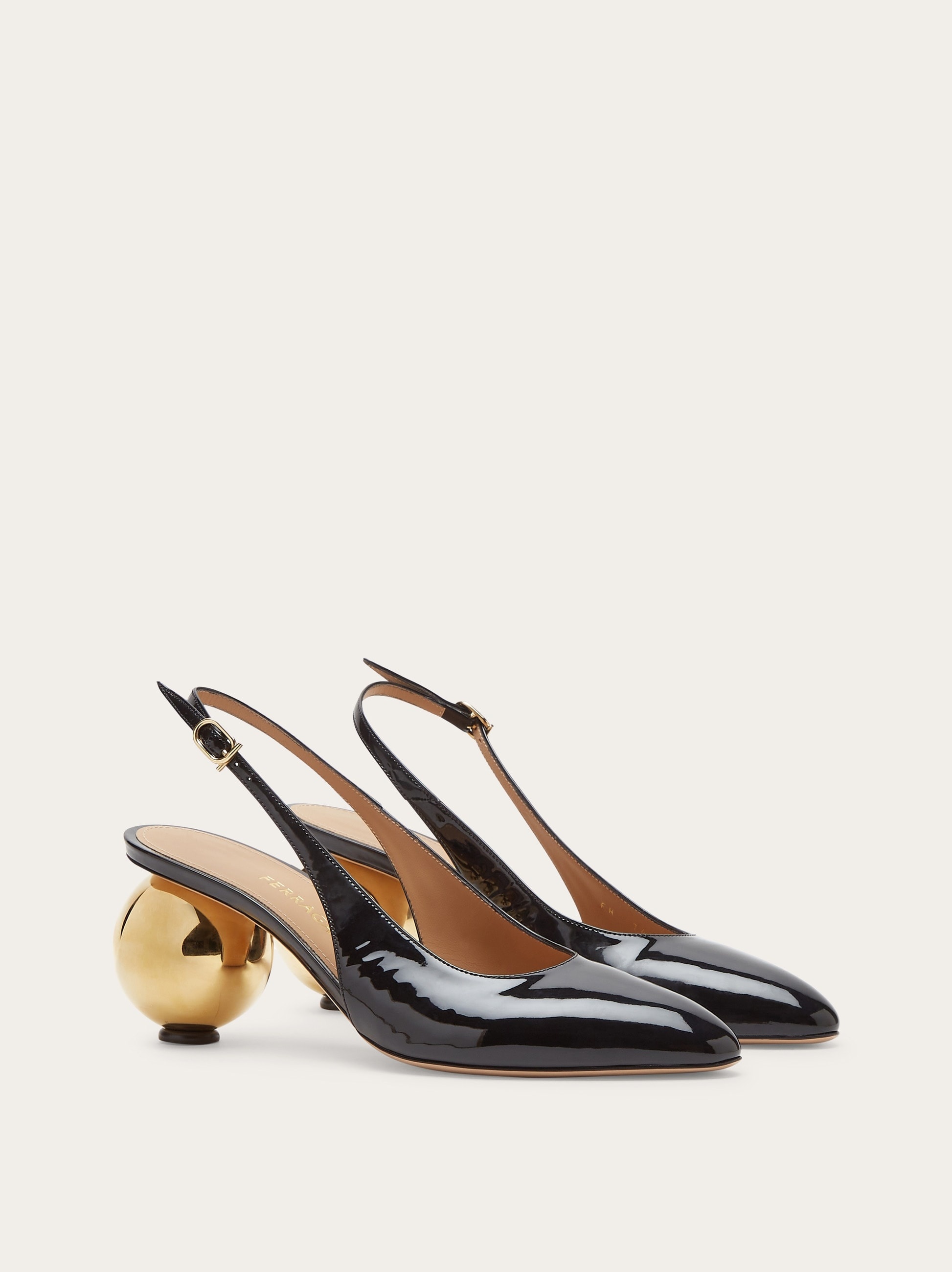 Spherical heel slingback pump - 4