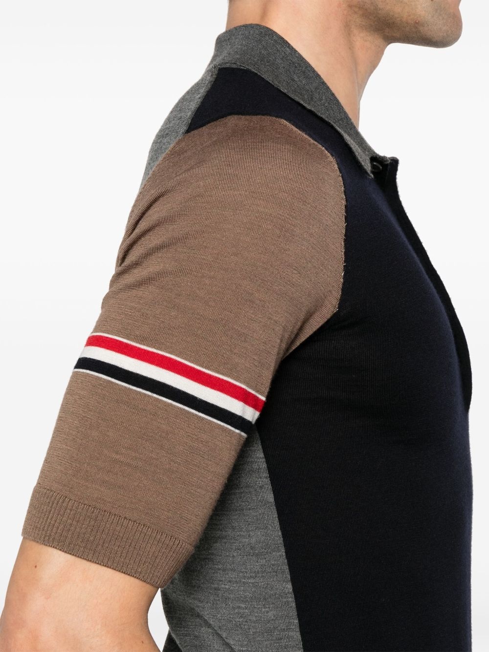 RWB stripe-detail polo shirt - 4
