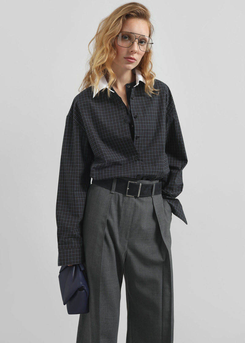Hylan Checked Shirt - Dark Grey 7