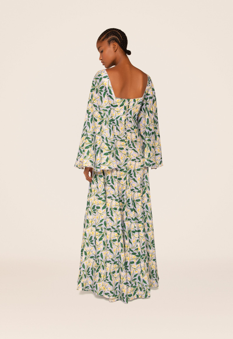 Cumbia Dos Gardenia Celeste Maxi Dress 4