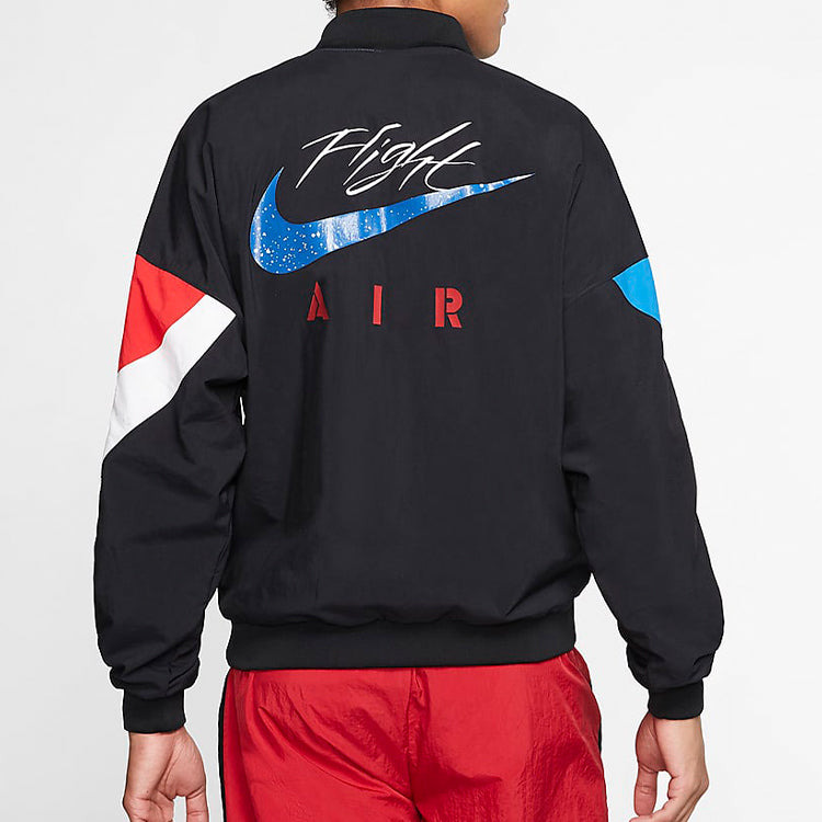 Air Jordan Legacy aj4 lightweight logo Printing Sports Splicing Jacket 'Usa' CQ8308-010 - 4