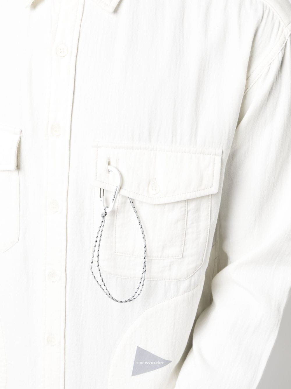 logo-print long-sleeved shirt - 5