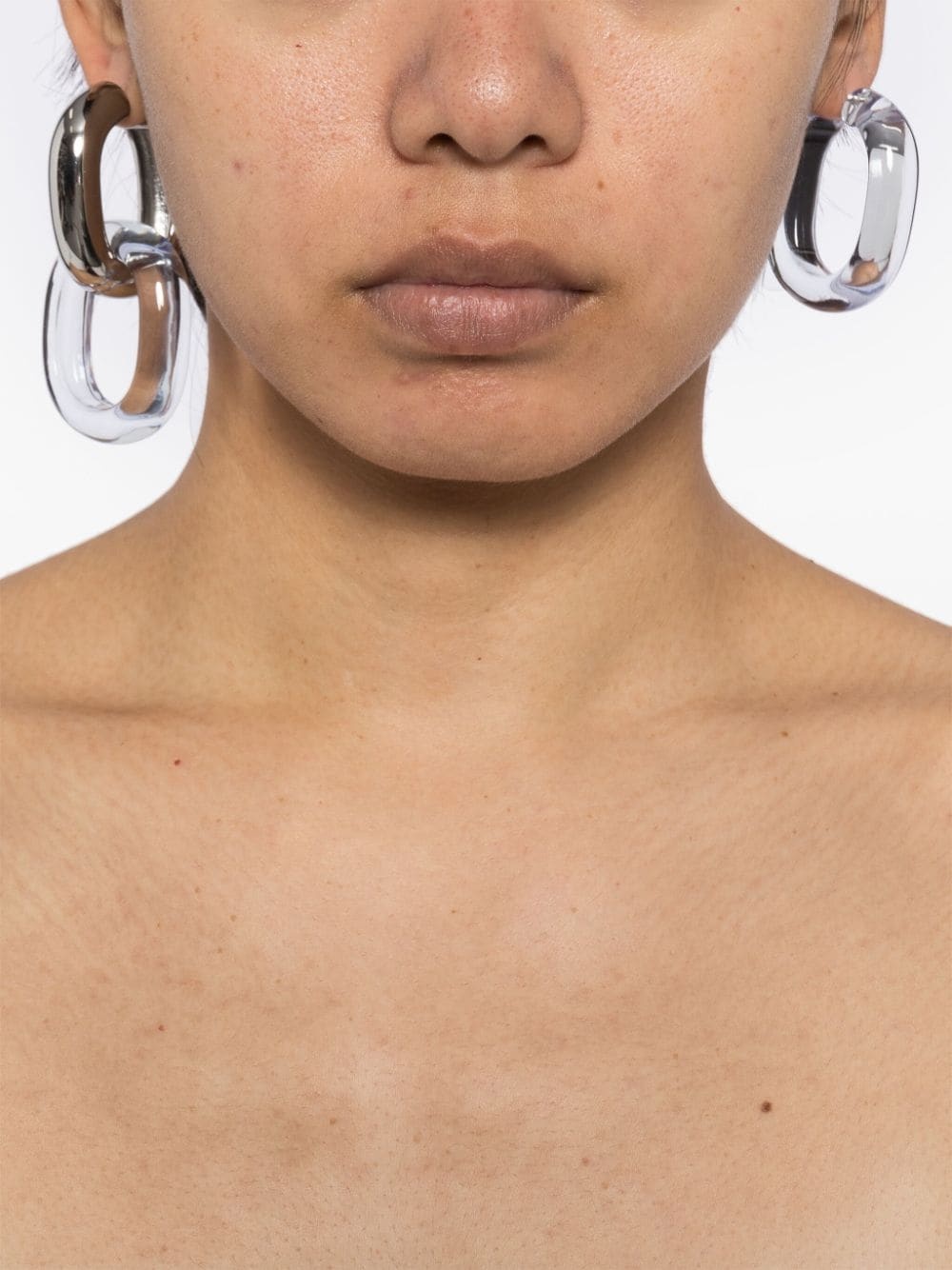 silver-tone hoop earrings - 2