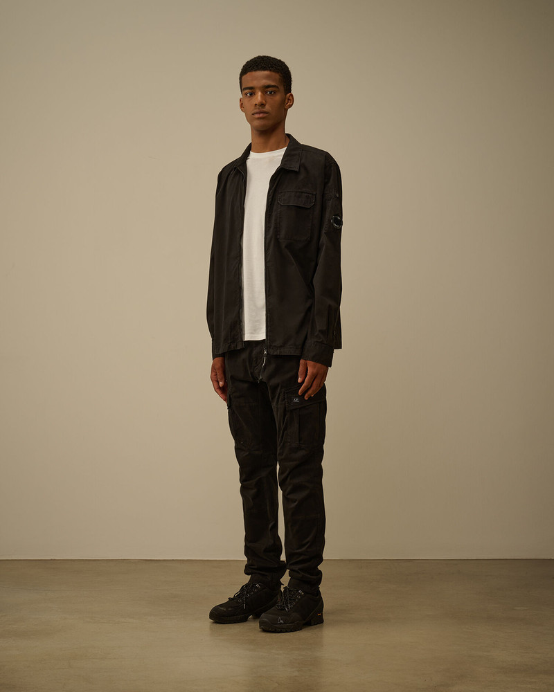 C.P. Company Organic Gabardine Zipped Overshirt outlook