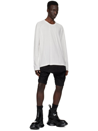 Julius Off-White Paneled Long Sleeve T-Shirt outlook