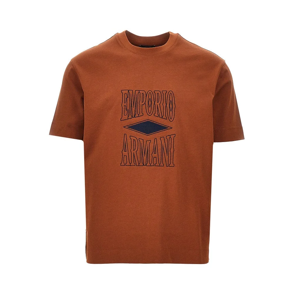 JERSEY T-SHIRT WITH EMBOSSED LOGO - 1