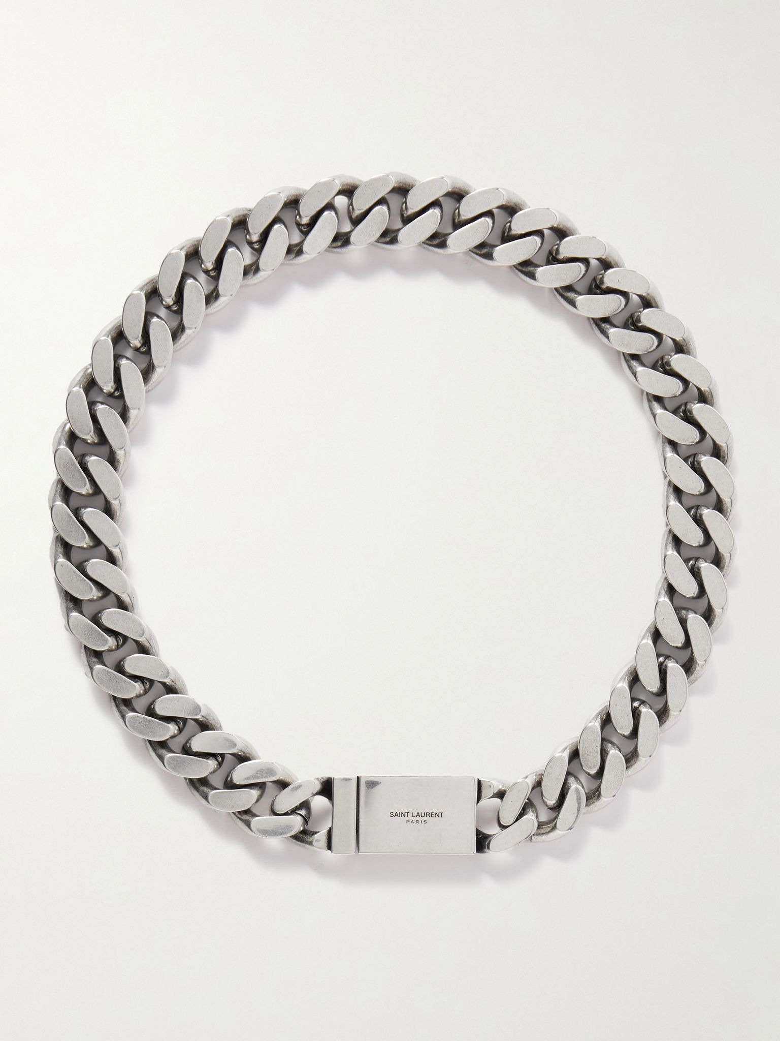 Silver-Tone Chain Necklace Silver - 1