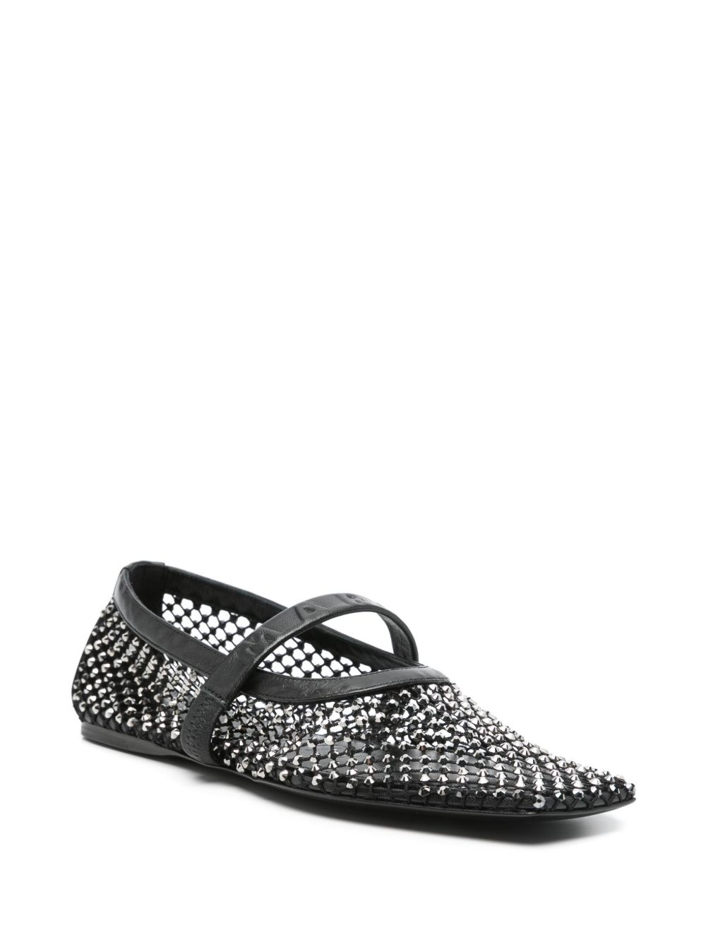 crystal-embellished ballet flats - 2