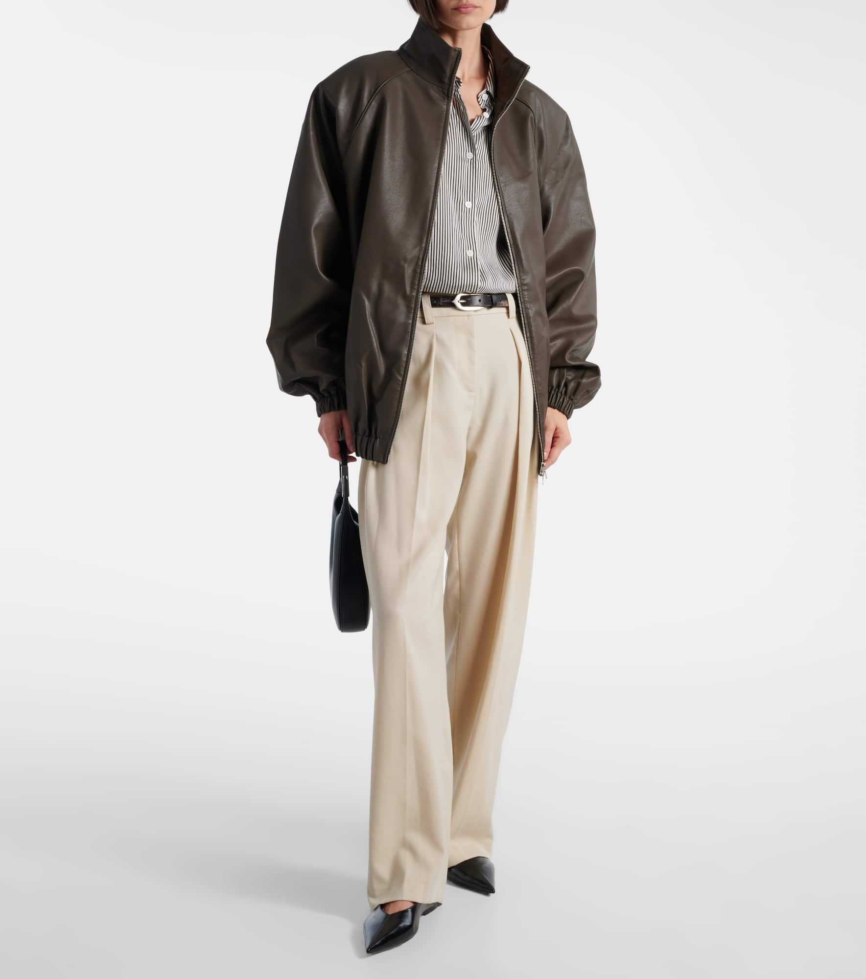 Senta faux leather bomber jacket - 2
