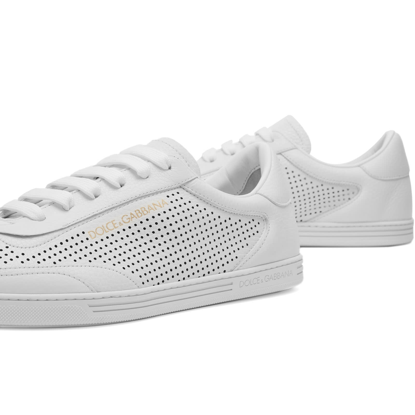 Dolce & Gabbana Saint Tropez Perforated Leather Sneaker - 3