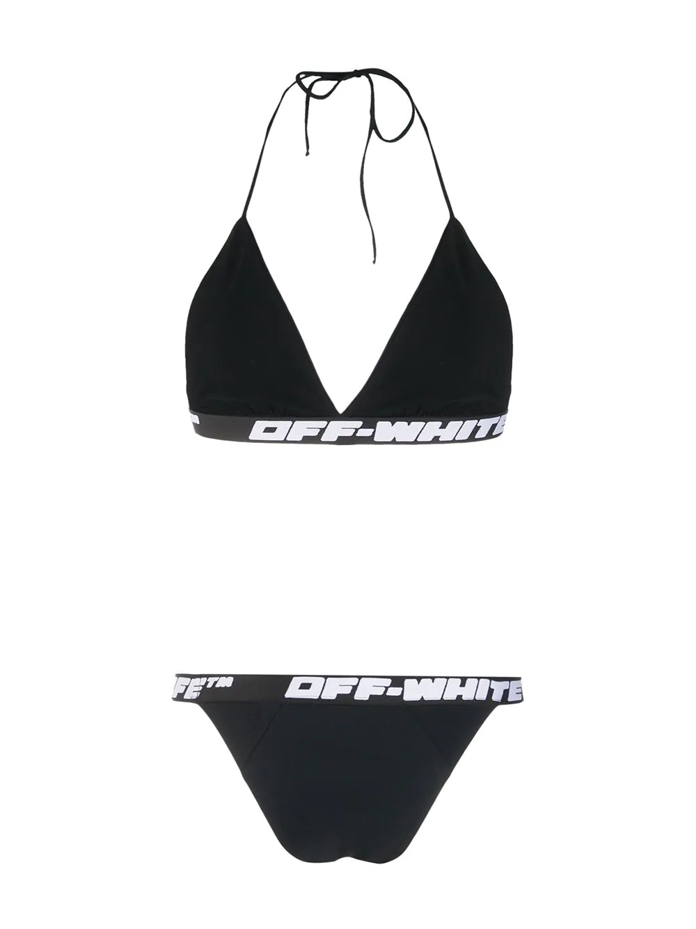 logo trim bikini - 2