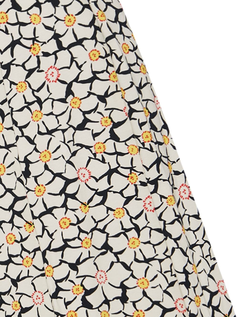 floral-print pleat-detail maxi skirt - 2