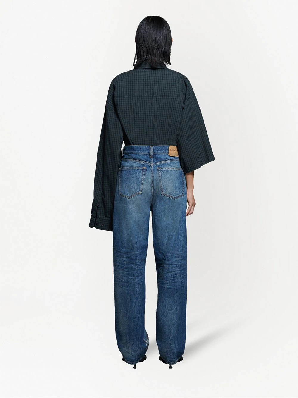 wide-leg organic denim jeans - 3