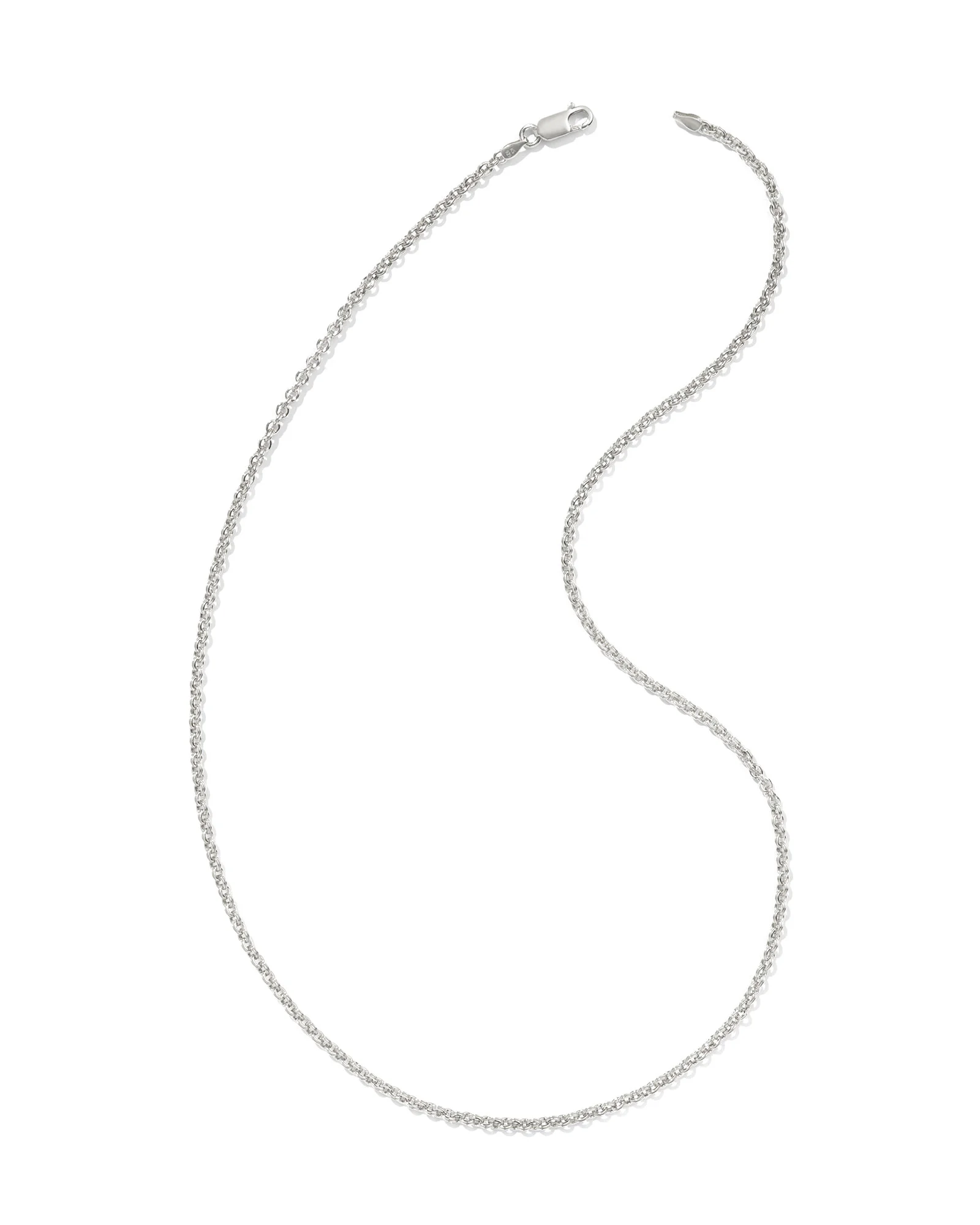 Axel 20" Chain Necklace in Oxidized Sterling Silver - 1