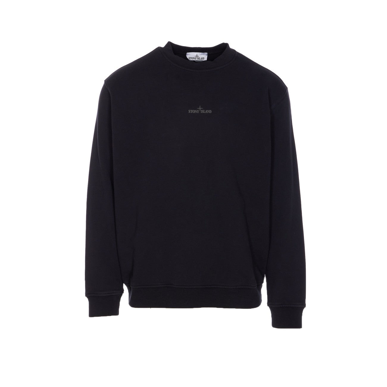 Stone Island Men Compass Logo Sweatshirt With Carvings Two Print - 1