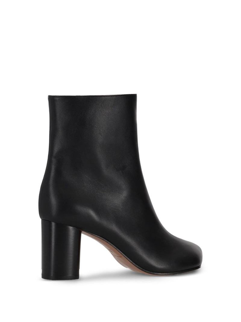 Obliqua leather ankle boots 3