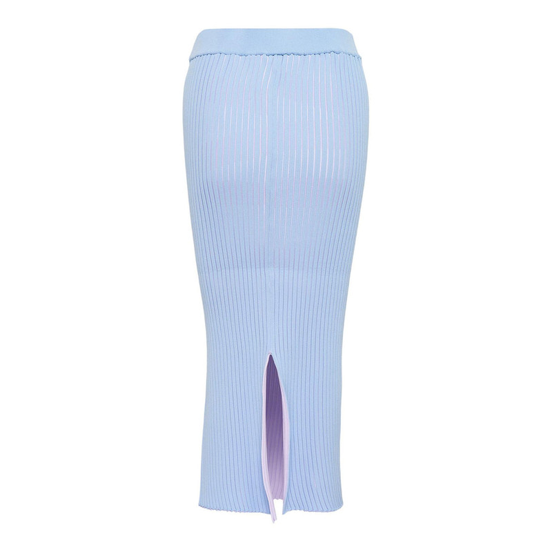 ISSEY MIYAKE Stripe Plating Knit Skirt outlook