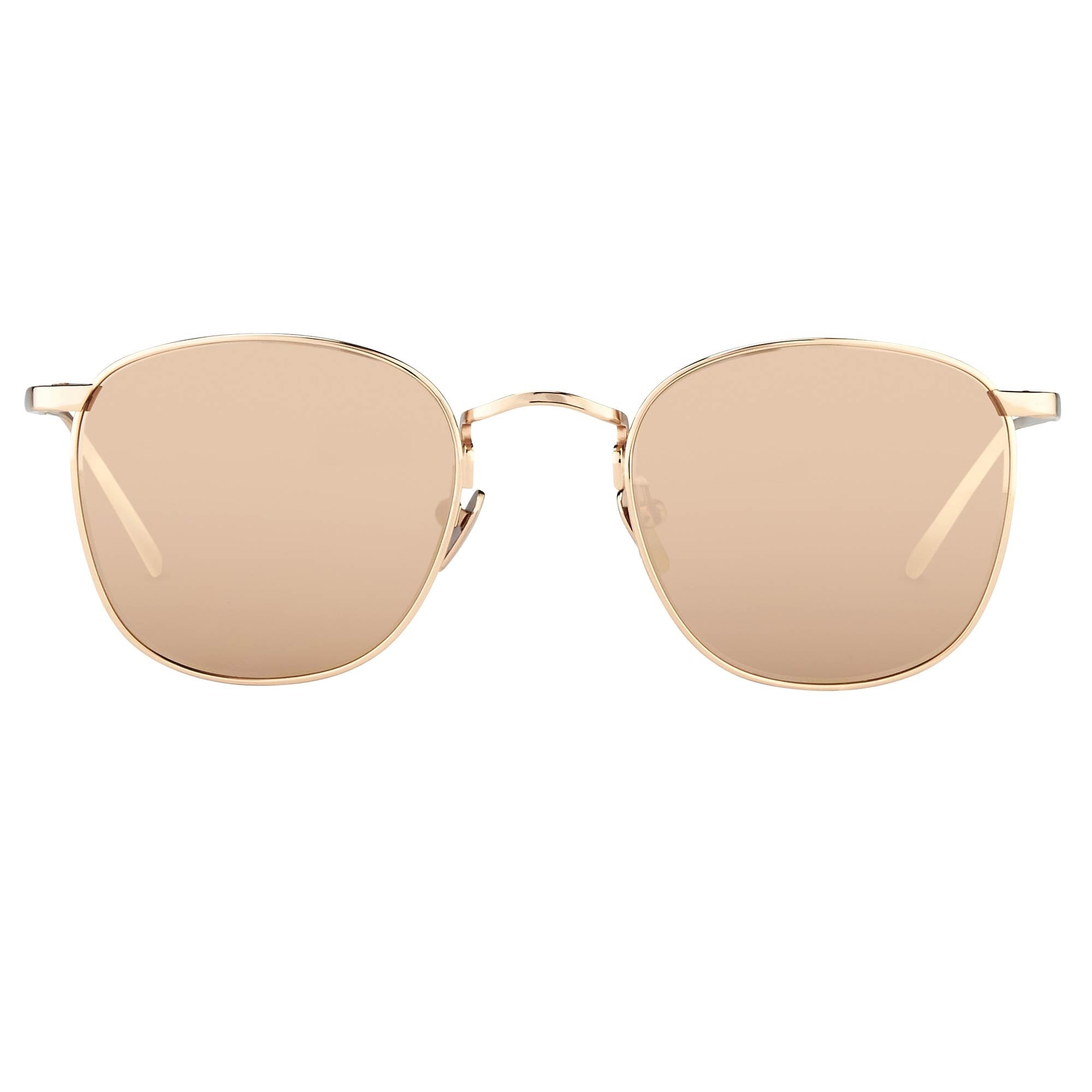 THE SIMON | SQUARE SUNGLASSES IN ROSE GOLD FRAME (C3) - 1