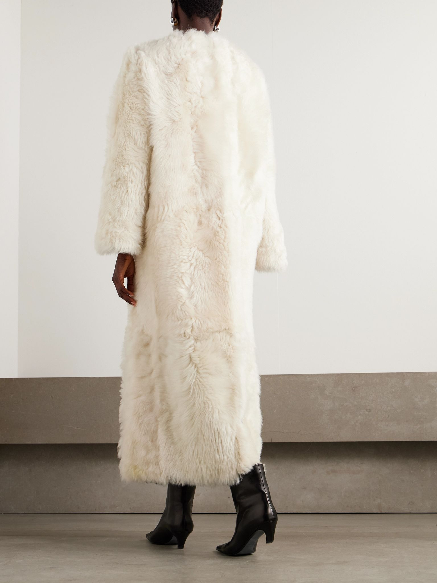 Shearling coat White - 4