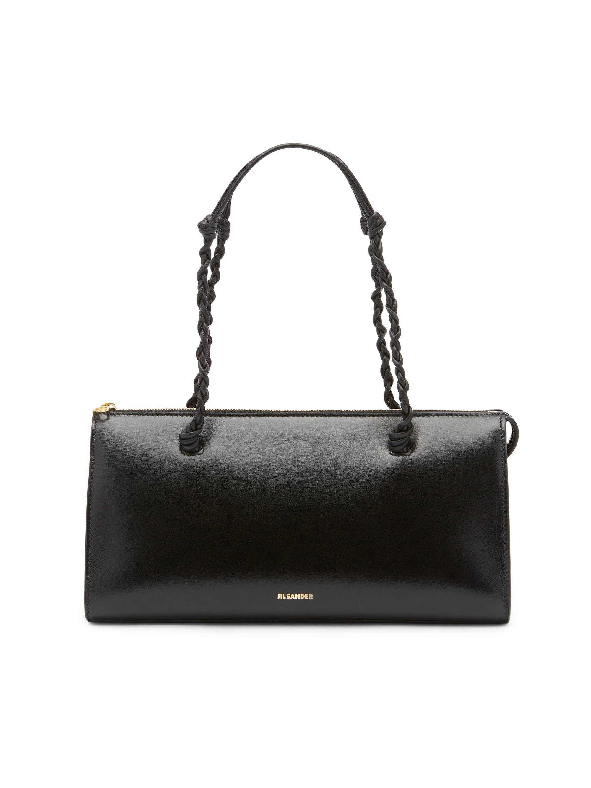 Women's Tangle Tent Leather Shoulder Bag - Black - 1