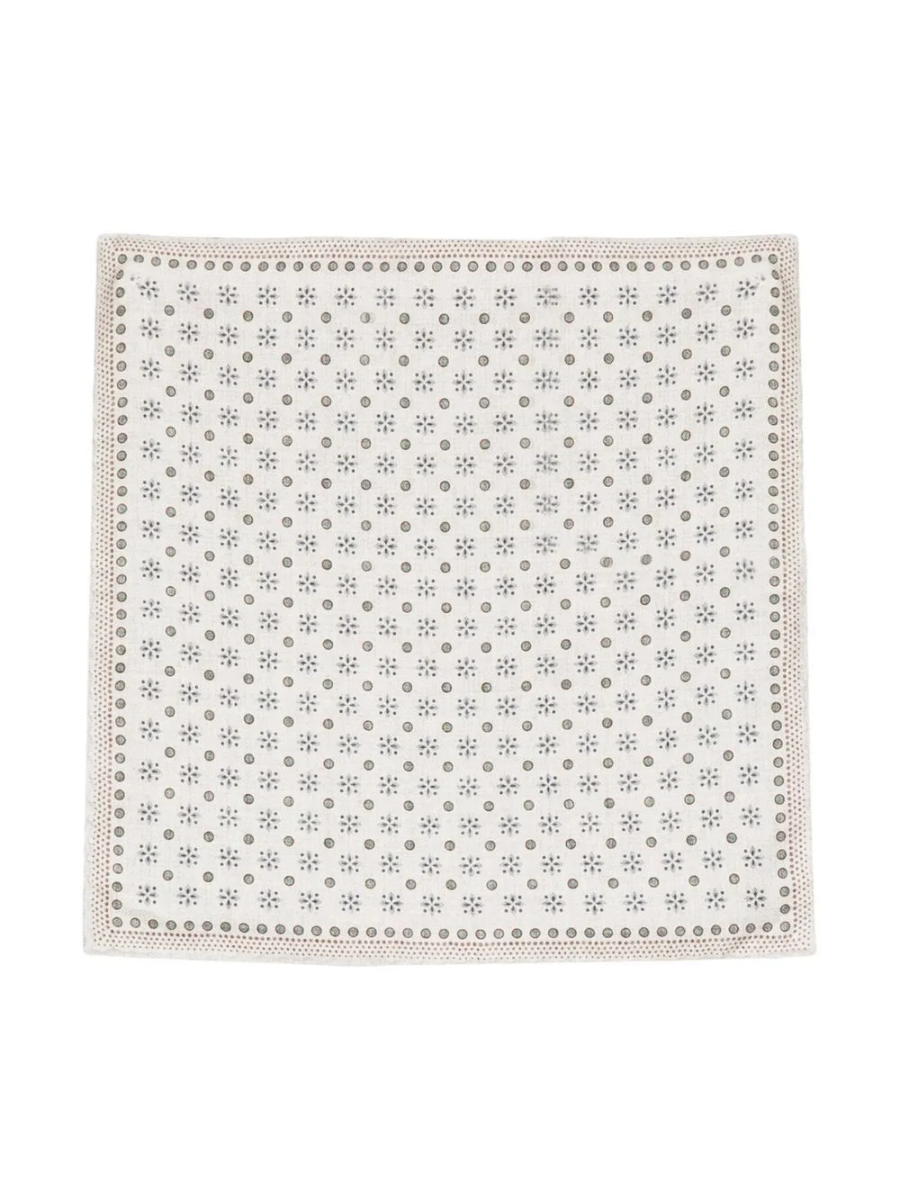 silk graphic-print scarf - 1