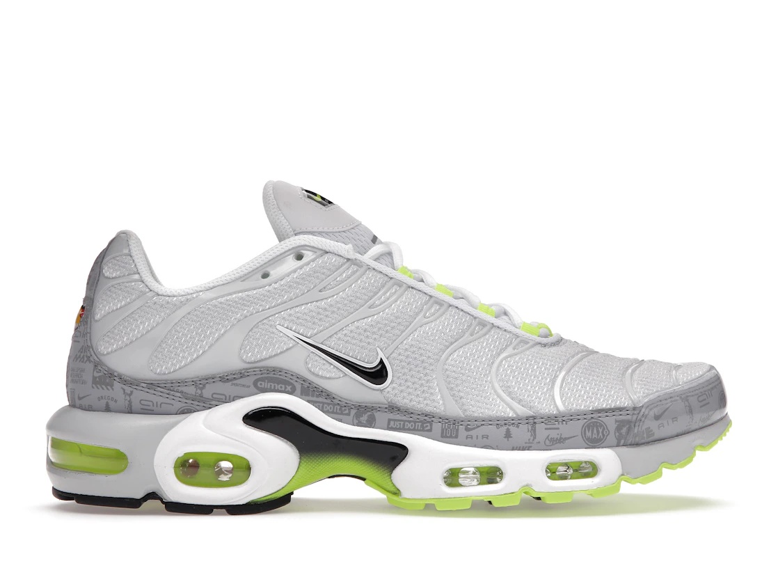 Nike Air Max Plus Platinum Grey Reflective Logos - 1