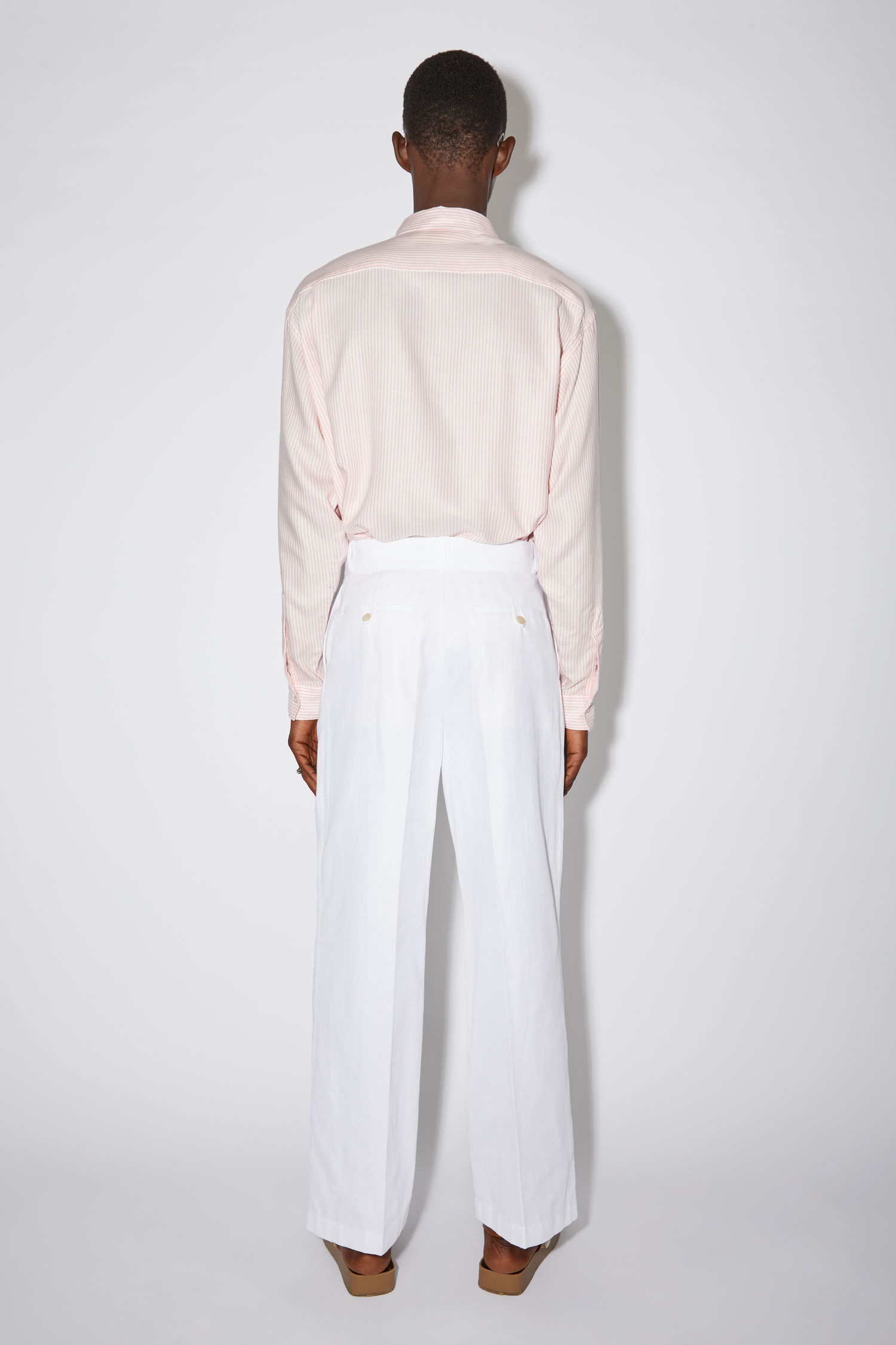 Wide leg trousers - White - 3