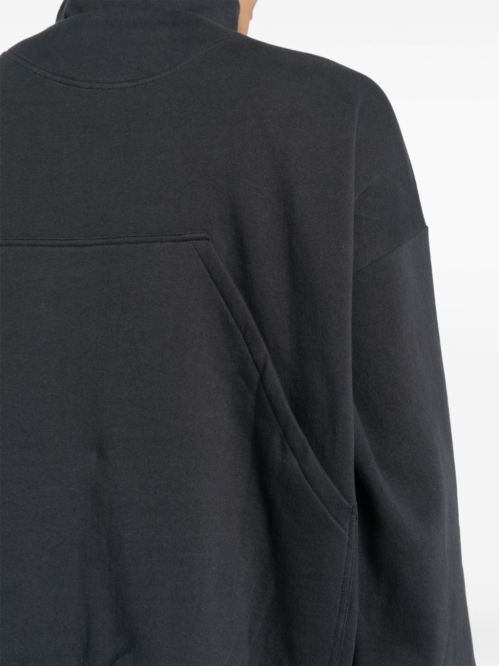cotton fleece bomber jacket - 5